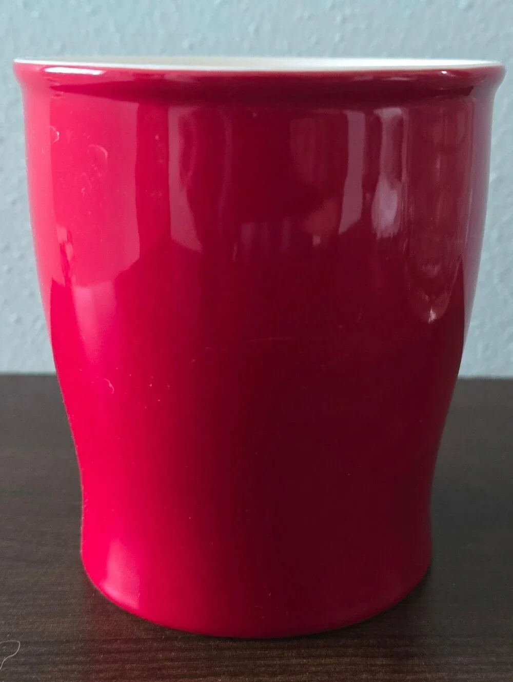 Starbucks 2008 Red Ceramic Cup Mug Coffee Tea Hot Cocoa 14oz